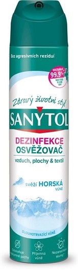 Sanytol dezinfekce spray 300ml Horská vůně - Drogerie Osvěžovače a svíčky Sprejové