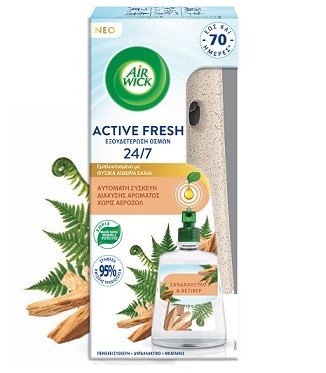 Airwick Fresh Matic + NN santal dřevo - Drogerie Osvěžovače a svíčky Bateriové