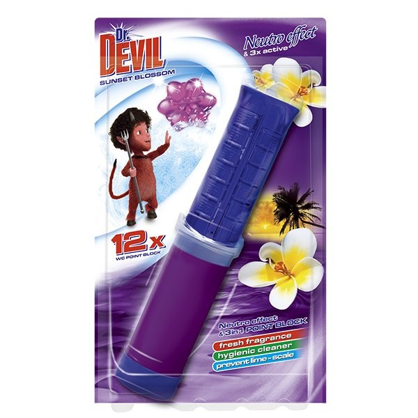 Dr. Devil WC point block Sunset Bl 75ml - Drogerie Koupelna a&nbsp;WC Vonné závěsky