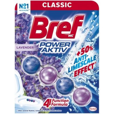 Bref Power Aktiv Lavender 50g kuličky - WC přípravky Závěsy na WC a pissoárové kostky