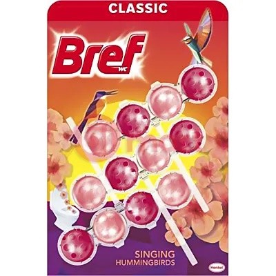 Bref power Singing Hummingbird 3x50g kuličky - Drogerie Koupelna a WC Vonné závěsky