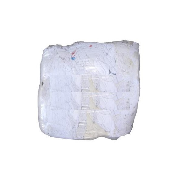 Lisované hadry 10kg Bílý textil