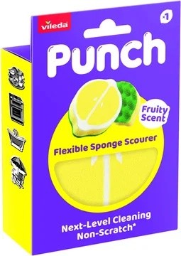 Vileda PUNCH houbička /efektně a šetrně /Citron