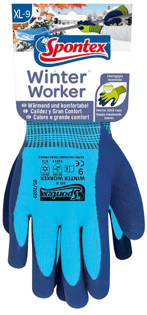 Pracovní rukavice zimní vel XL/9 - Úklidové a ochranné pomůcky Rukavice, zástěry a čepice
