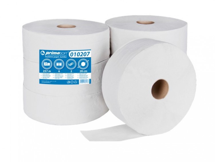 TP Jumbo 2vr. recykl 280mm - Papírové a hygienické výrobky Toaletní papíry TP do zásobníků