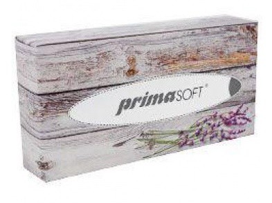 papírové kosmetické kapesníčky BOX Primasoft 100ks - Papírové a hygienické výrobky Kapesníky