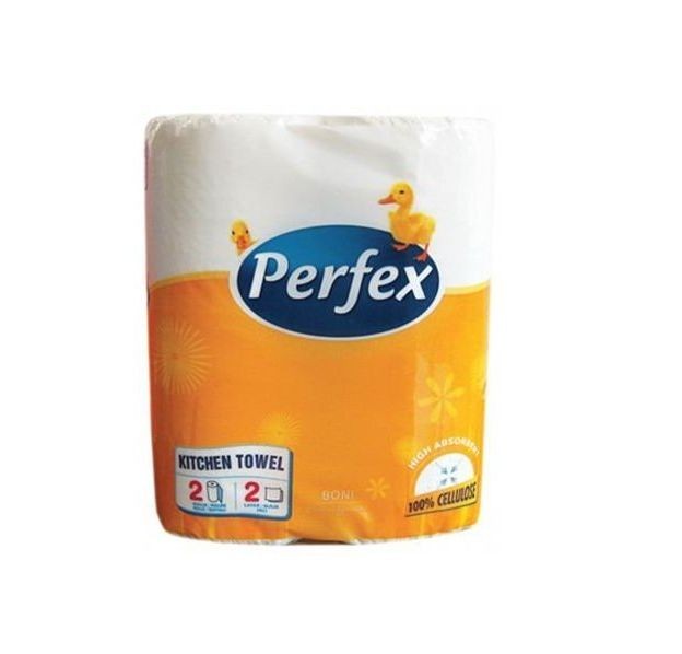 Kuchyňské utěrky Perfex bílé 2vr./1ks Kuchyňské utěrky Perfex bílé 2vr./1ks - Papírová hygiena Kuchyňské utěrky