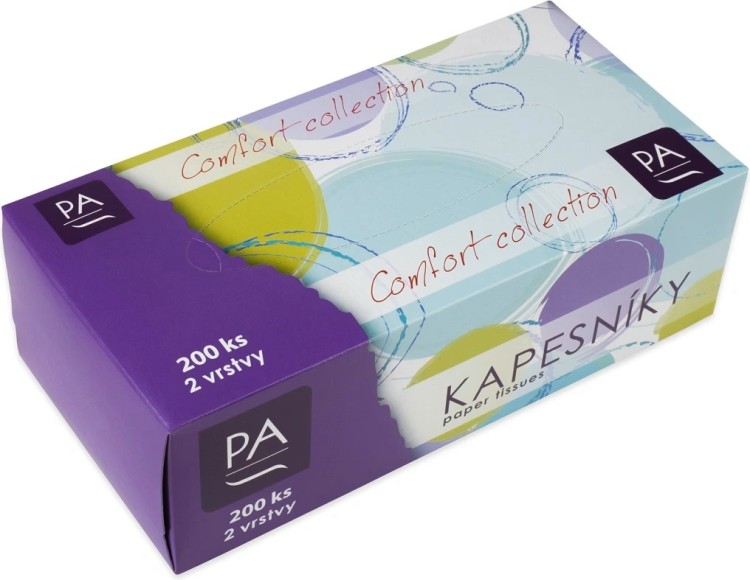 papírové kosmetické kapesníčky 2v. 200ks