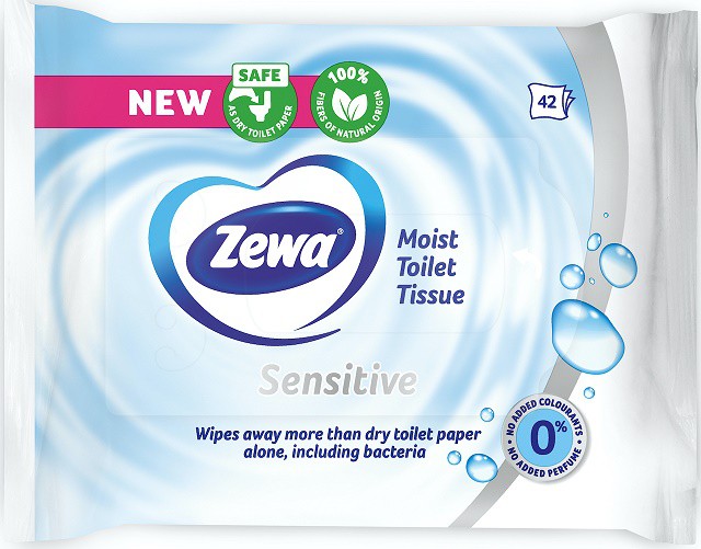 ZEWA vlhčený toaletní papír 42ks - Papírové a hygienické výrobky Ostatní