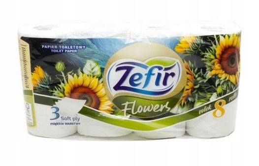 TP Zefír 3vr. celulóza - Papírová hygiena Toaletní papír 3 až 4 vrstvý