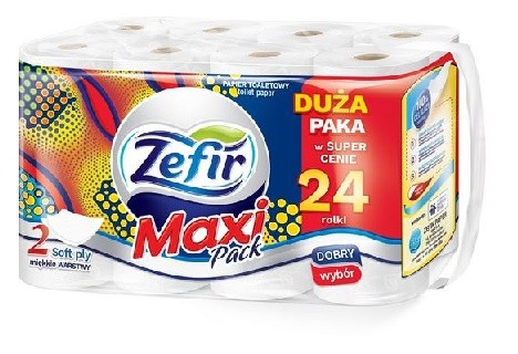 TP Zefír 2vr. celulóza 15m - Papírová hygiena Toaletní papír 2 vrstvý