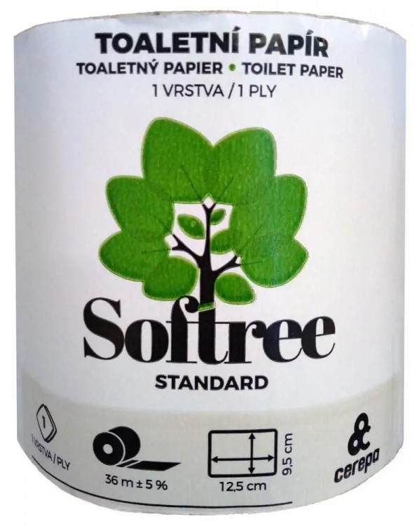 TP 1vr 400 útržků recyklovaný/přebal - Papírové a hygienické výrobky Toaletní papíry Jednovrstvý
