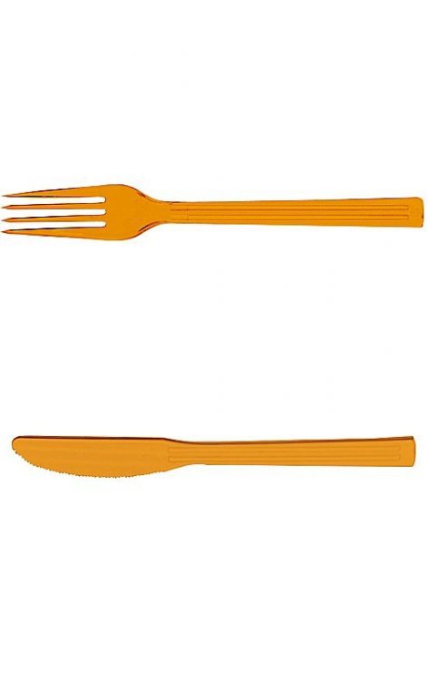 Vidlička a nůž tvrz plast 10ks+10ks DUNI - Restaurace a rauty Rautové nádobí Párty nádobí