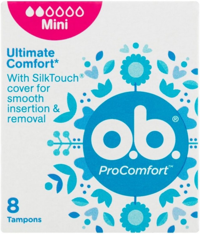 O.B.tampony ProComfort Mini 8ks - Zdravotnické potřeby Dámská intimní hygiena
