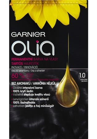 Garnier Olia barva na vlasy 1.0 ultra černá /bez amoniaku