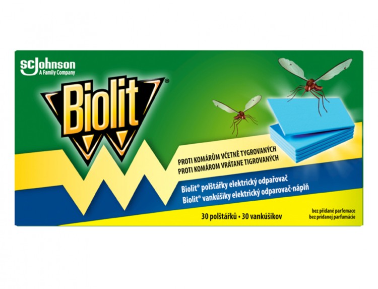 Biolit elektrický odpařovače NN polštářky 30ks - Zahradní a&nbsp;sezónní produkty Nástrahy a&nbsp;lapače