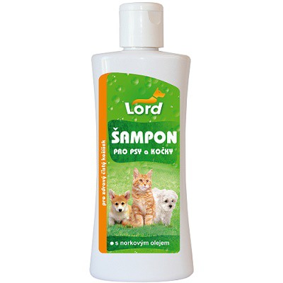 Lord šampon s norkovým olejem 250ml- pro - Chemické výrobky Hubiče, odpuzovače hmyzu, šampony pro psy