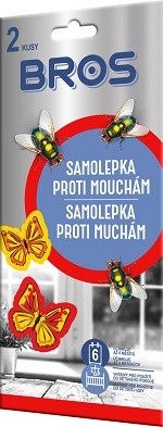Bros Samolepka proti mouchám 2 ks - Zahradní a&nbsp;sezónní produkty Nástrahy a&nbsp;lapače