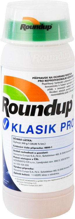 Roundup KLASIK PRO 1l - Zahradní a sezónní produkty Herbicidy