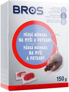 Bros měkká návnada na myši a potkan 150 - Chemické výrobky Hubiče, odpuzovače hmyzu, šampony pro psy
