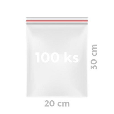 Sáčky rychlouzavír.20x30cm /100ks/ - Úklidové a&nbsp;ochranné pomůcky Obalový materiál Zamrazovací sáčky