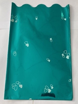 Celofánový sáček 20x33cm 50ks/bal zelený s potiskem