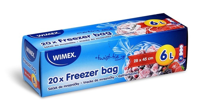Sáčky mikrotenové 28x45 zamraz 6l 20ks 68866