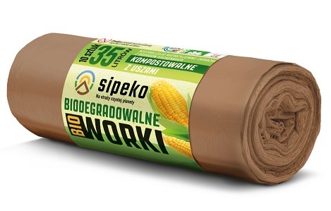 Bio sáček 35l/10ks 46x61cm kompost. hnědé 16mi - Úklidové a&nbsp;ochranné pomůcky Obalový materiál Sáčky do koše 16l - 35l