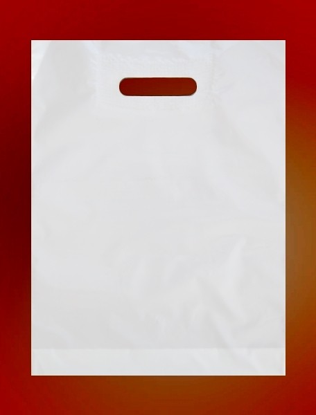 Taška igelitová 38x45cm průhmat bílá - Obalový materiál Sáčky, tašky, střívka