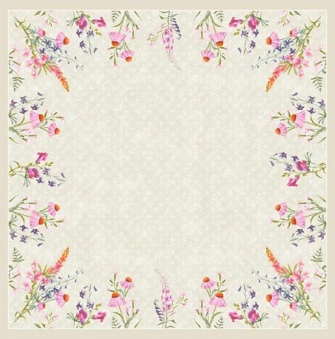 Ubrus 84x84 Dsilk Floret omyvat.