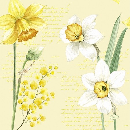 Ubrousek 33x33 3V Spring Daffodil 20ks