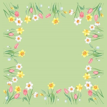 Ubrus 84x84 Dsilk Spring Melody omyvatelný
