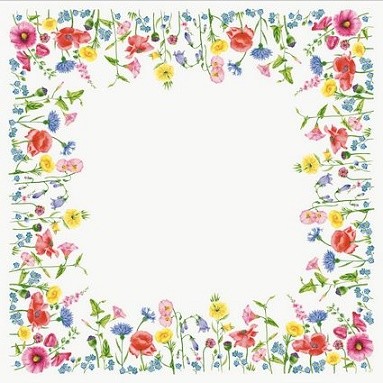 Ubrus 84x84cm Flowy Meadow omyvatelné - Restaurace a rauty Ubrusy, šerpy, prostírky Omyvatelný ubrus