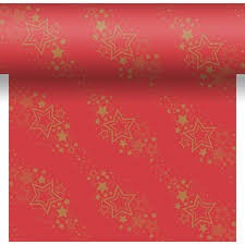 Téte-a-Téte 0,4x4,8m Holiday Star Red - Restaurace a&nbsp;rauty Ubrusy, šerpy, prostírky Šerpy