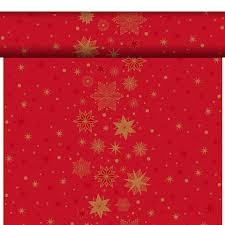 Tete-a- tete 0,4x24m Stargazing red - Restaurace a&nbsp;rauty Ubrusy, šerpy, prostírky Šerpy