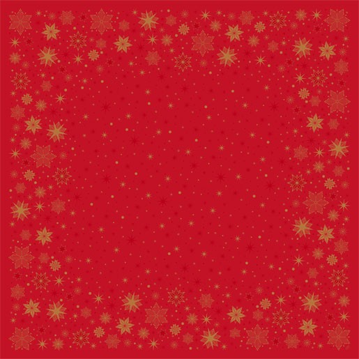 Ubrus 84x84 Dcel Stargazing Red neomyvatelný - Restaurace a&nbsp;rauty Ubrusy, šerpy, prostírky Neomyvatelný ubrus