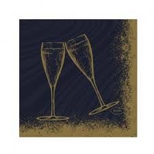 Ubrousek 40x40 Dsoft Sparkly Cheers Black 60ks