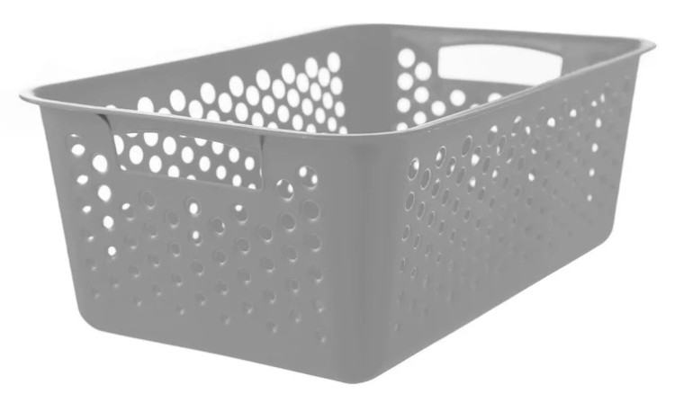 Košík UH 30x20x11cm šedá 731612 - Úklidové a&nbsp;ochranné pomůcky Vědra, koše