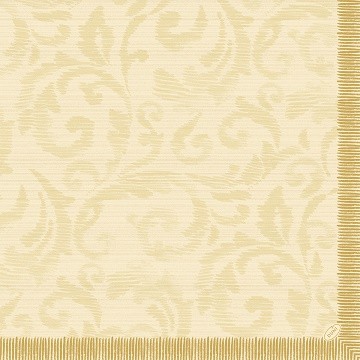 Ubrousek 40x40 Dlin Rich DamastCream - Restaurace a&nbsp;rauty Ubrousky, kapsy na příbory Restaurace a&nbsp;rautylin 40x40