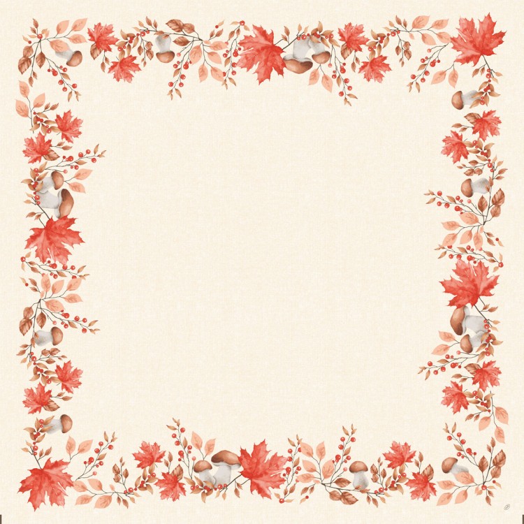 Ubrus 84x84 Dsilk Woodland omyvatelný 1ks - Restaurace a&nbsp;rauty Ubrusy, šerpy, prostírky Omyvatelný ubrus