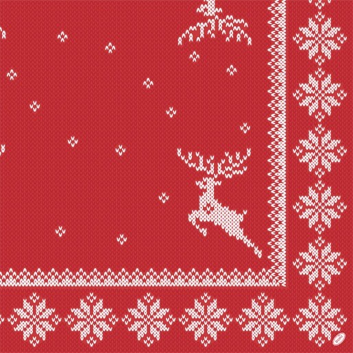 Ubrousek 40x40 Dsoft Winter 60ks - Restaurace a&nbsp;rauty Ubrousky, kapsy na příbory Airlaid 40x40