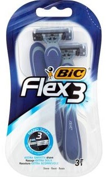 Holící strojky Bic Flexi3 3ks Extrahladké oholení