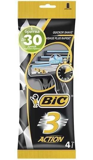 BIC pánská holítka 4ks Action - Kosmetika Pro muže Péče o&nbsp;obličej Holení