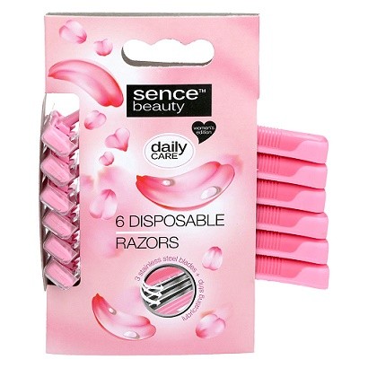 Sence dámské holící strojky 6ks/3-břitý