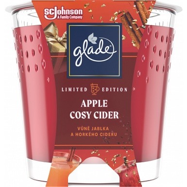 Svíčka Glade Apple Cosy Cider 129g - Drogerie Osvěžovače a&nbsp;svíčky Svíčky vonné, čajové