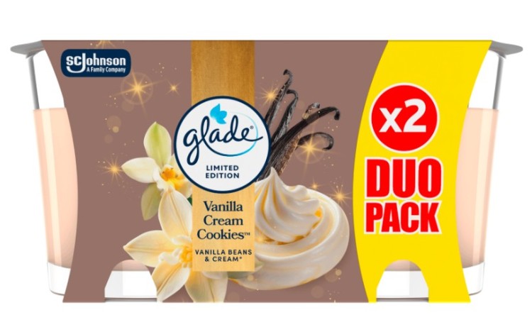 Svíčka Glade W25 Vanila Cream Cookies 2x112g - Drogerie Osvěžovače a&nbsp;svíčky Svíčky ostatní