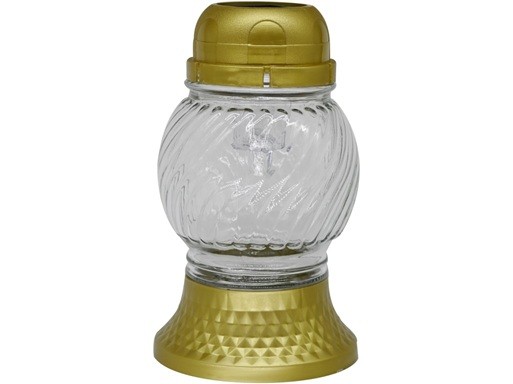 Hřbitovní svíčka LED 17cm MADONA zlatá /stříbrná - Drogerie Osvěžovače a&nbsp;svíčky Svíčky hřbitoví