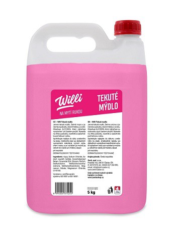 tekuté mýdlo Willi 5l růžové - Nezařazené