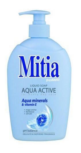 Mitia 500ml tekuté mýdlo Aqua active - Péče o tělo Tekutá mýdla S dávkovačem