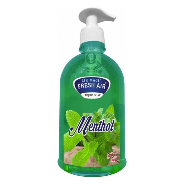 Tekuté mýdlo 500ml Fresh Air pumpa Máta - Kosmetika Hygiena a&nbsp;ochrana pro ruce Tekutá mýdla s&nbsp;pumpičkou